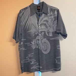 Harley Davidson Gray Motorcycle Shirt